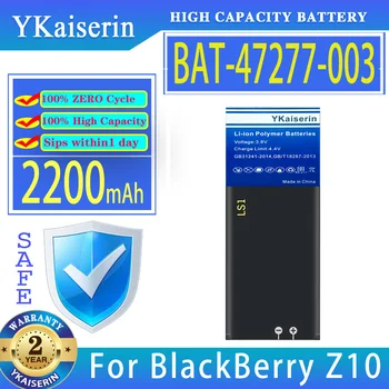 YKaiserin 2200mAh סוללה BAT47277003 עבור BlackBerry Z10 STL100-2-1-3 BBSTL100-4W-עטלף 47277-003 טלפון נייד Bateria