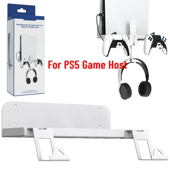 על הקיר הסוגר על PS5 המשחק מארח לחיסכון במקום אחסון בעל לעמוד PS VR2 Console/אוזניות/Gamepad