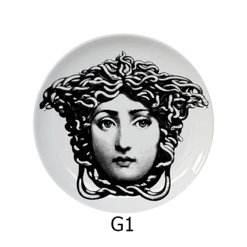 המלכה סדרה דקורטיבי תלוי צלחות, יושב צלחות, קישוטי קרמיקה, צלחות, צלחות קישוט קיר, 8 inch10 אינץ