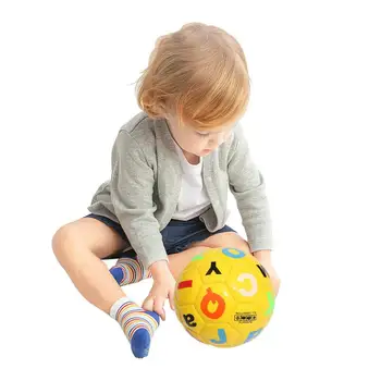 נייד, ילדים פוטבול צעצוע בהיר צבע בידור לטווח ארוך צבעוני חיצוני כדורגל קטן לילדים צעצוע