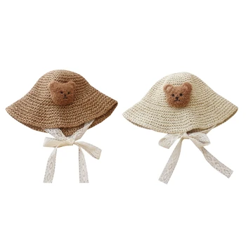תינוק בקיץ כובע תינוק ילד ילדה קש כובע גודל אוניברסלי ילדים על הראש Accessori