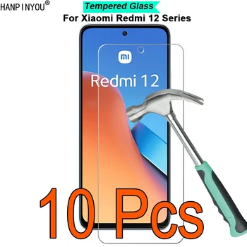 10 יח/הרבה Xiaomi Redmi 12 12C 5G 9H 2.5 D הקשיח מזג זכוכית סרט מגן מסך השומר