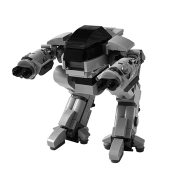 MOC רובוט מכני מלחמה המשטרה אבני הבניין סרט ביצוע 209 מכונת סדרה לבנים צעצוע של ילדים מתנה