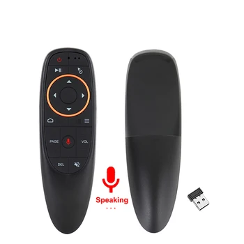 G10S אוויר עכבר שליטה קולית מרחוק עם ג ' יירו 2.4 G חיפוש קולי אלחוטית מרחוק Controller עבור אנדרואיד TVbox PC
