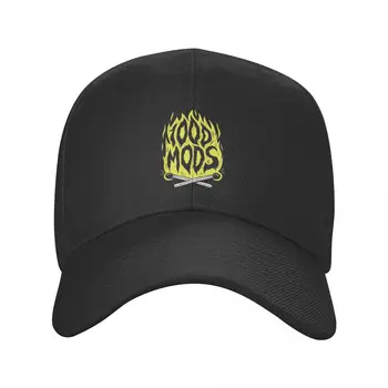 1000mods, לוגו על אש שחור, כובע בייסבול כובע נהג המשאית קאפ נשים גברים